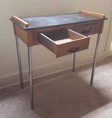 Vintage Antique Koken Barber Manicure Table Desk Stand Beautician Cabinet Oak Barber Koken Antique Furniture Oak Furniture