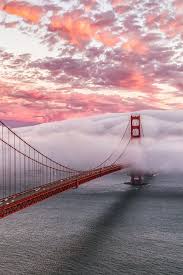 Rollling Fog Golden Gate Bridge In San Francisco Http Studyusa Com Places To Visit Beautiful Places Places To Travel