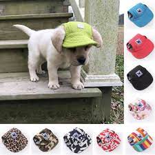 Hot 1pcs Pet Dog Canvas Hat Sports Baseball Cap With Ear Holes For Small Dogs Size S M Free Shipping Worldwide Dog Hat Dog Training Obedience Puppy Dog Eyes