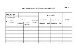 6 kew pa 6 daftar pergerakan harta modal. Buku Pergerakan Harta Modal