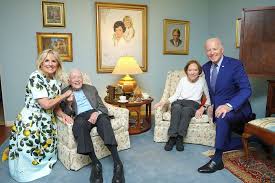 Lifelong educator, military mother, grandmother, sister, author, and wife. Biden Carter What S Going On In This Picture Bbc News