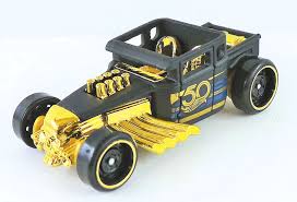 In 2018, hot wheels celebrated their 50th anniversary by releasing several special series including the black & gold series. Hot Wheels Flashback Celebrating Hot Wheels 50th Anniversary With Black Gold Die Cast X