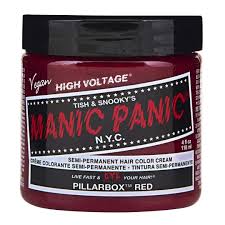 This product lasts longer by building up color molecules within the hair shaft. Amazon Com Manic Panic Pillarbox Red Hair Dye Classic High Voltage Semi Permanent Hair Color Deep True Red Color For Dark Light Hair Vegan Ppd
