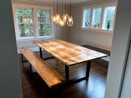 The iron back supports make it strong enough to support even the weariest back. The Burly Maple Dining Set Handmade Table Barn Born Furniture