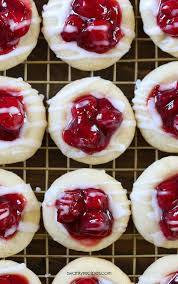 Cherry Pie Cookies These Cookies Are Made With Sugar Cookie Dough And Feature Cherry Pie Filling Our Cherry Pie Cookies Cherry Cookies Sugar Cookies Recipe
