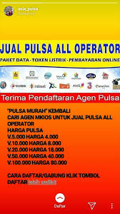 Cara transsaksi di kios pulsa sangat mudah dan dapat menggunakan sms, whatsapp, aplikasi android maupun web report. Pulsa Murah Asia Home Facebook