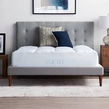 Lucid 4 Down Alternative And Gel Memory Foam Mattress Topper Cal King In 2020 Memory Foam Mattress Topper Mattress Topper Mattress Buying