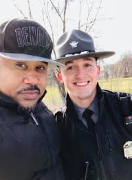 When the second of my three Extra Duty Details of the day was about to end,  this young lady, Shameka Batiste, walked up to my unit as I was sitting  there with