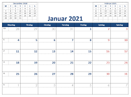 Download kalender 2021 disini yuk. Word Kalender 2021 Gratis Word Kalender Med Ugenumre
