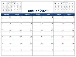 Kalender 2021 kostenlos downloaden und ausdrucken. Word Kalender 2021 Gratis Word Kalender Med Ugenumre
