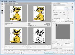 You should see window like this. Optimizing Gif And Png Formats With Adobe Photoshop Save For Web Dialog