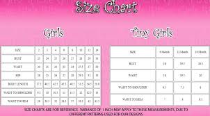 63 curious girls dress sizing chart