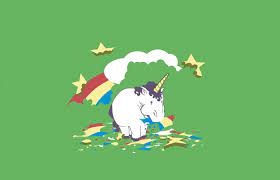 White Unicorn Wallpaper Rainbows Simple Minimalism Green Unicorn Wallpaper Unicorn Pictures Unicorn
