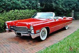 What kind of car was the cadillac deville? Wow What And Amazing 1968 Cadillac Deville Convertible Restored A C Red White
