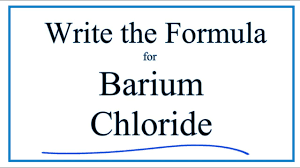 How To Write The Formula For Barium Chloride Bacl2 Youtube