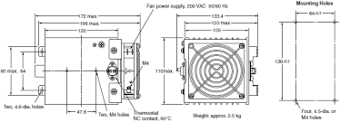 g3na solid state relays/dimensions