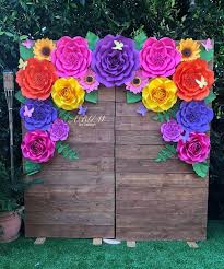 The words 'party' and 'fun' are interlinked and neither is complete without the other. Colorful Flower Backdrop Made For Lorena Aguilar Spring Theme Birthday Party Tha Mexican Theme Party Decorations Mexican Party Theme Mexican Party Decorations