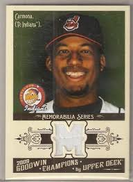 FAUSTO CARMONA JERSEY 2009 UPPER DECK FC CLEVELAND INDIANS