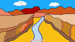 Arizona sketch illustration on white background. How To Draw Grand Canyon Easy Step By Step Tutorials Youtube