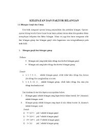 Faktor bilangan adalah semua bilangan yang dapat membagi habis bilangan itu. Makalah Matematika Kelipatan Dan Faktor Bilangan Pdf