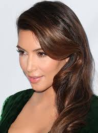Wavy curls for lob haircut. 50 Best Kim Kardashian Hairstyles