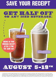 Pinned August 10th Iced Beverages Are 50 Off After 2pm With Your Morning Receipt At Coffee Bean Tea Leaf Coupon Via Tea Leaves Blended Drinks Iced Drinks