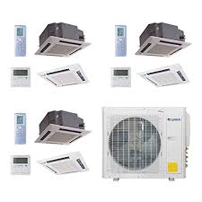Each ceiling cassette can be operated by infrared wireless remote control or wired controller mounted to the wall. Buy Gree Multi30ccas306 30 000 Btu Multi21 Tri Zone Ceiling Cassette Mini Split Air Conditioner Heat Pump 208 230v 12 12 12 Online In Indonesia B07451yp19