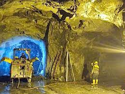The light junk material is blown off the top of. Cisneros Gold Mine Antioquia