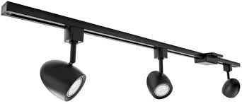 Lithonia Lighting Ltkoval Mr16gu10 Led 27k Dbl M4 Ostrich Egg 3 Light Led Track Lighting Kit 44 5 Black Amazon Com