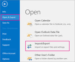 Ex·port·ed , ex·port·ing , ex·ports v. Import Email Contacts And Calendar From An Outlook Pst File