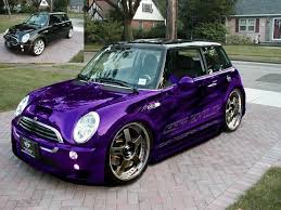 Mini Cooper And It S Purple Even Though It S Bar Mizwa Motorrad Lila