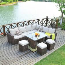 Shop for l shaped patio furniture online at target. 7 Seater Rattan Garden L Shaped Sofa Table Set Outdoor Wicker Patio Furniture Pas 1403 Brown Wholesale Market 7 Seater Rattan Garden L Shaped Sofa Table Set Outdoor Wicker Patio Furniture Pas 1403 Brown Wholesale Procurement Furniture Online