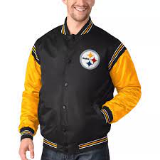 Shop pittsburgh steelers cold weather apparel, including steelers coats and outerwear for your team at fanatics.com. Pittsburgh Steelers Enforcer Satin Varsity Jacket Jackets Maker