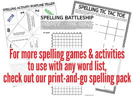 For more language arts activities, check out. Classroom Spelling Games For Grades 2 6 Childhood101