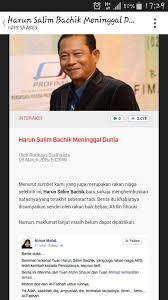 Harun salim bachik was born on may 19, 1959 in singapore as haron aminar rashid bin salim. Perak Power On Twitter Beno Ke Kome Harun Salim Bachik Udah Meninggal Dunia Ada Apa Apa Berita Mengenainya Http T Co 6anprydo5p