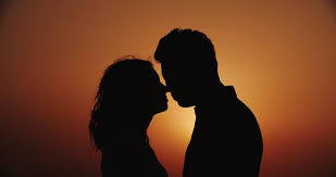 Image result for young lovers silhouette