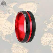 Check spelling or type a new query. Red Black Tungsten Ring Mens Wedding Band Thin Red Line Etsy In 2021 Mens Wedding Bands Tungsten Rings Mens Wedding Bands Rings For Men