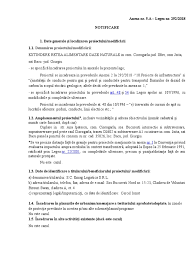 Pagina 1 din 21 memoriu de prezentare conform anexa 5e din legea 292/2018 i. Notificare Lg 292 Din 2018 Apm Ilfov