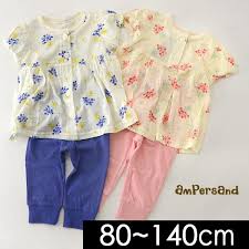 楽天市場 30 off ﾒｰﾙ便可 アンパサンド girls花チェック半袖長パンツパジャマ l258078 14m キッズ ベビー トップス ボトムス ボトム 寝間着 女の子 前開き ボタン 子供服 ampersand 4018376 18sk t salesaleセールバーゲン マルミ 子供服 服 パジャマ