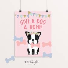 Give A Dog A Bone Party Game Printable Dog Birthday Party Etsy In 2020 Dog Birthday Party Puppy Birthday Parties Puppy Birthday