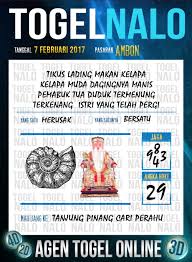 Acak Kode 4d Togel Wap Online Live Draw 4d Togelnalo Ambon 7 Februari 2017 19 Februari Februari Januari