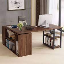 Maybe you would like to learn more about one of these? L Shaped Computer Desk Tribesigns Rotating Corner Computer Desk With Bookcase File Cabinet Reversible Study Writing Desk Table Workstation For Home Office Walmart Com Walmart Com