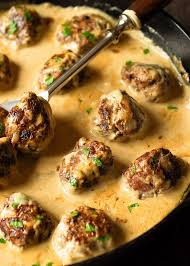Ikea Meatballs In Sauce Are Juicy And Tender Little Things That Are Also Called Swedish Meatballs They Are Deliciously Homemade Meatballs Meatball Sauce Chicken Meatballs Swedish Meatball Sauce Recipe