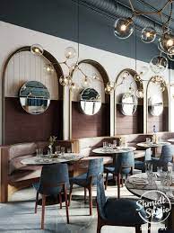 Interior Cafe On Behance Cafe Interior Design Restaurant Interior Design Banquette Seating Restaurant