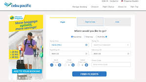 Cebu Pacific Online Booking How To Book Flight Tickets Online