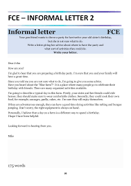 We may distinguish several conventions in the english language you should follow when writing formal or official letters. Fce Cae Real Writing Examples