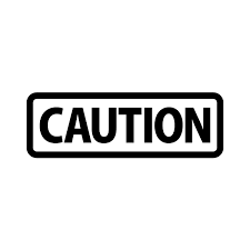 Caution ステッカー