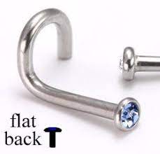 18g 2mm Tiny Cz Clear Surgical Steel Flat Back Nose Nostril Screw Stud Ring Cute Nose Jewelry Nose Ring Nose Screw
