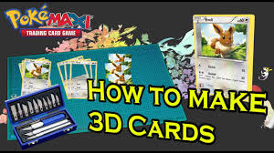 Make sure your printouts match that size exactly. Special Tutorial How To Make 3d Pokemon Cards Youtube