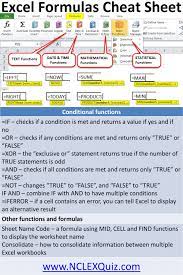 Basic Microsoft Excel Formulas Cheat Sheets Keyboard Shortcut Keys Hacks Microsoft Excel Formulas Excel Formula Microsoft Excel